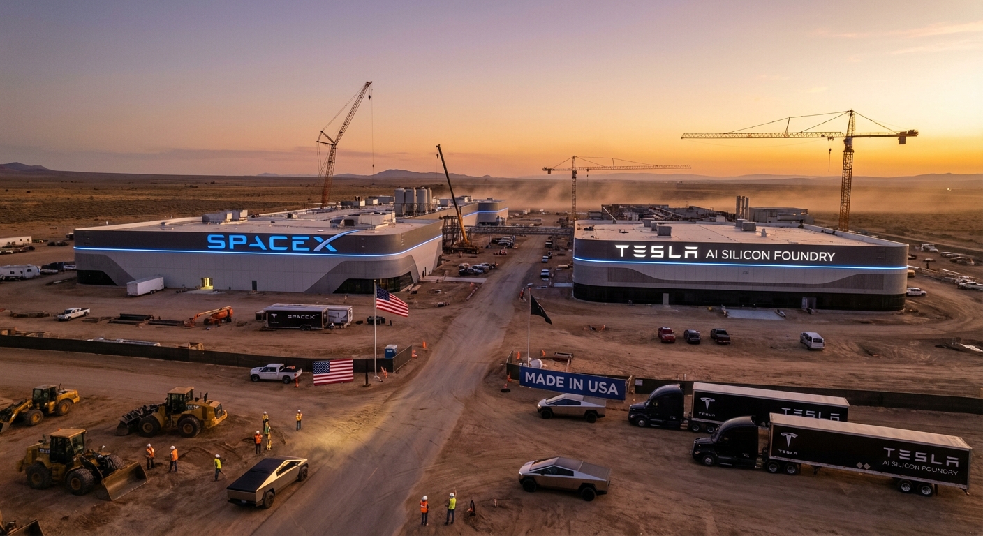 Á era das Gigafactories de IA: Por que SpaceX e Tesla estão certos em investir em chips próprios